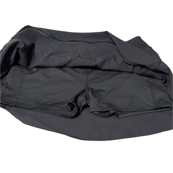 Cynthia Rowley Active Black Athletic Skort With Built-In Shorts XL Polyester/Spa - Picture 2 of 8